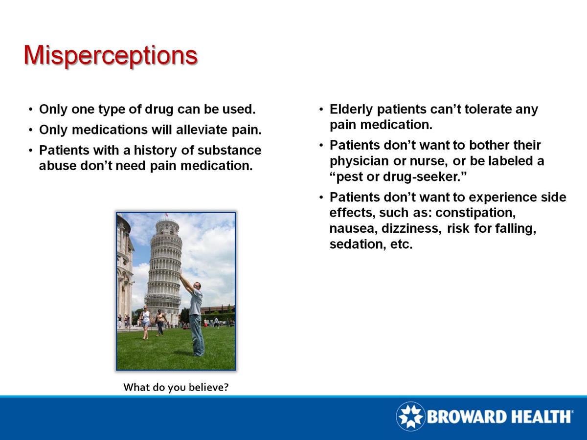 Misperception Example Misperceptions