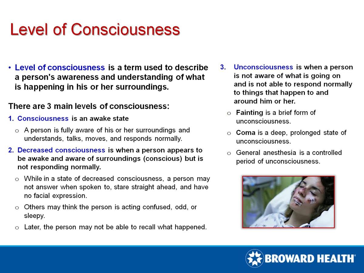 Level Of Consciousness