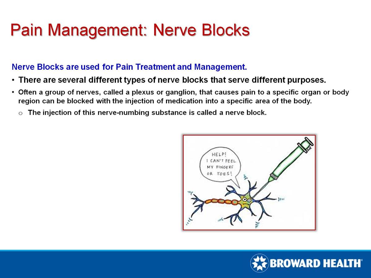 Pain Management Nerve Blocks