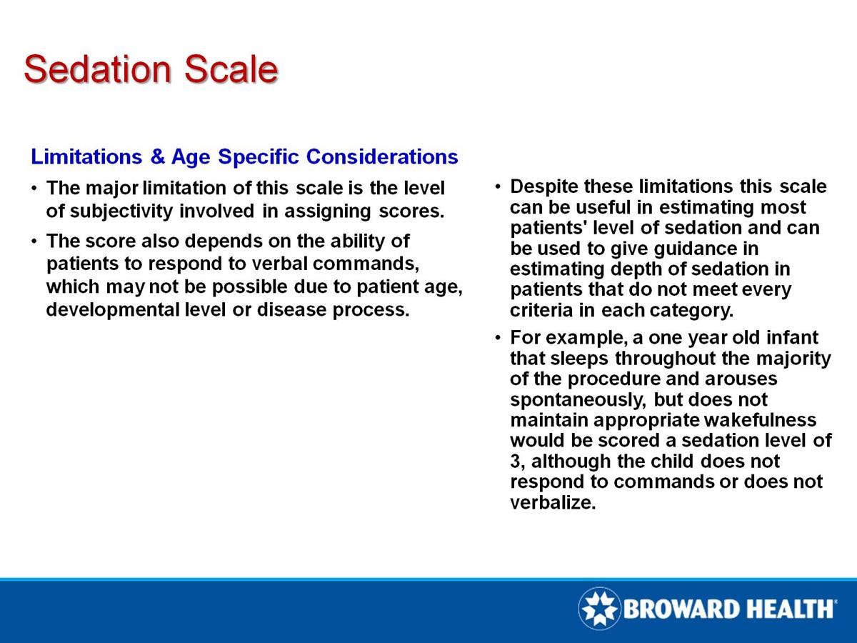 Sedation Scale