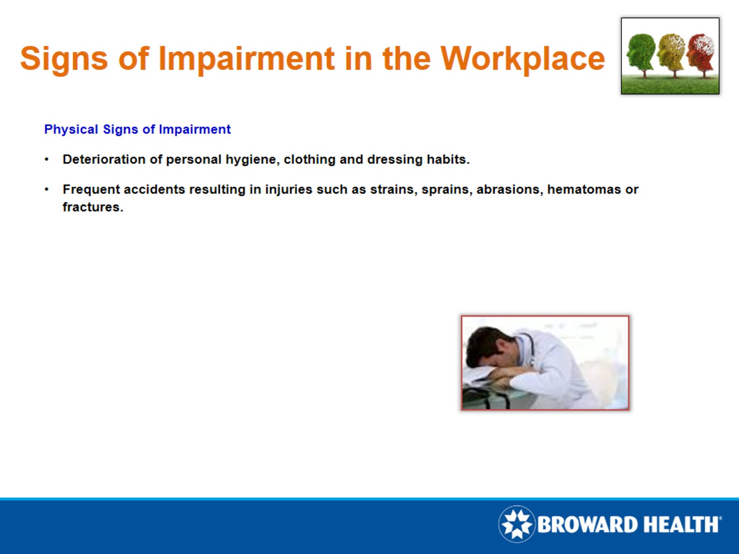 Signs of Impairment in the Workplace 5
