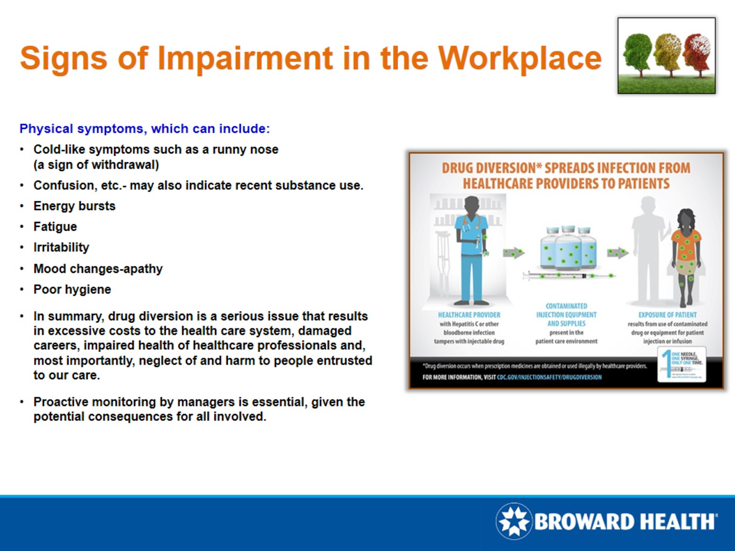 Signs of Impairment in the Workplace 10